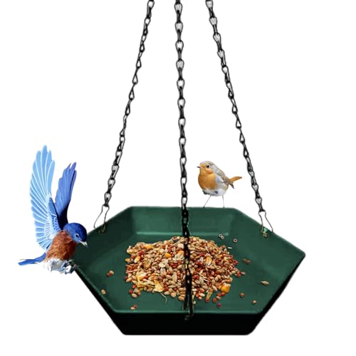 Ihdjasg Outdoor Vogelbad | Vielseitige Papageientränke Schale | Garten Deko Aufhängbare Wasserschale Für Vogelliebhaber Familie Fenster Balkon Terrasse Garten Sitzplatz Park von Ihdjasg