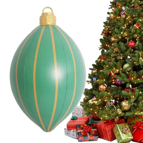 Ihdjasg Riesige Aufblasbare Weihnachtskugeln,PVC Weihnachtsdekoration Aufblasbare Deko - Festliche Atmosphäre Accessoires für Fensterbank Hof Rasen Garten Terrasse Outdoor Indoor Partys von Ihdjasg