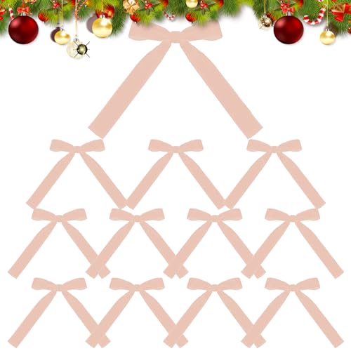 Ihdjasg Rote Weihnachtsschleifen,Rote Weihnachtskranzschleifen - Weihnachtsschleifen aus Samt - Tragbare weihnachtliche rote Schleifen, Festliche Schleife für Girlande, Kamin, Treppen, Ihdjasg Rote Weihnachtsschleifen,Rote Weihnachtskranzschleifen - Weihnachtsschleifen aus Samt - Tragbare weihnachtliche rote Schleifen, Festliche Schleife für Girlande, Kamin, Treppen, von Ihdjasg