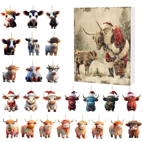 Ihdjasg Weihnachts-Adventskalender,Weihnachts-Adventskalender 2024 | 24 Tage süßer Hochlandkuh-Weihnachts-Countdown - Weihnachts-Countdown, Kinder-Adventskalender für Kinder, Eltern, Familie Ihdjasg Weihnachts-Adventskalender,Weihnachts-Adventskalender 2024 | 24 Tage süßer Hochlandkuh-Weihnachts-Countdown - Weihnachts-Countdown, Kinder-Adventskalender für Kinder, Eltern, Familie von Ihdjasg