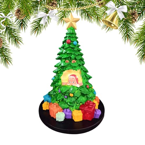 Ihdjasg Weihnachtsbaum Figur | Beleuchteter Tischschmuck - Weihnachtsmann Innenraum Deko Für Wohnzimmer Schlafzimmer Küche | Kaminregal Dekoration von Ihdjasg