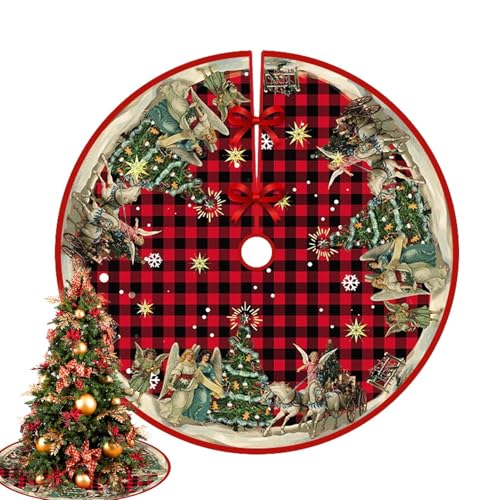 Ihdjasg Weihnachtsbaumdecke,90 cm Weihnachtsdecke - Rustikale Weihnachtsdecke Für Innen Außen Studio Nachtdekoration Weihnachtsfeier Deko von Ihdjasg