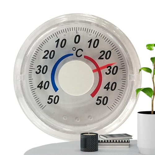Ihdjasg Window Thermograph,Analoger Außenthermometer Für Draußen - Einfach Ablesbares Präzises Messgerät Für Arbeitszimmer Studentenzimmer Schlafzimmer Wohnung von Ihdjasg