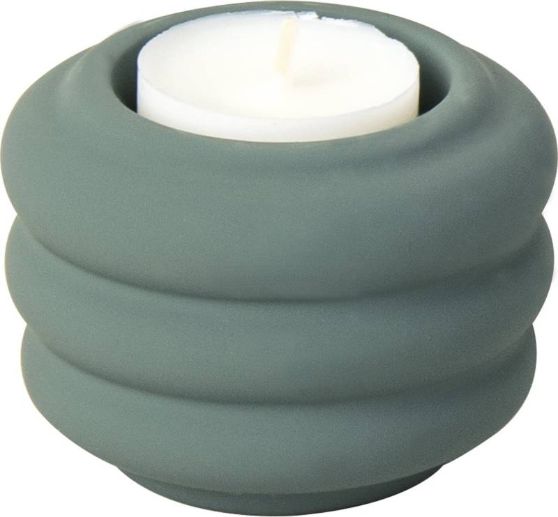 Annimuck Kerzenhalter IHR Belles Fleurs Keramik Kerzenhalter Teelichthalter petrol 7x5cm (1 St) von Annimuck