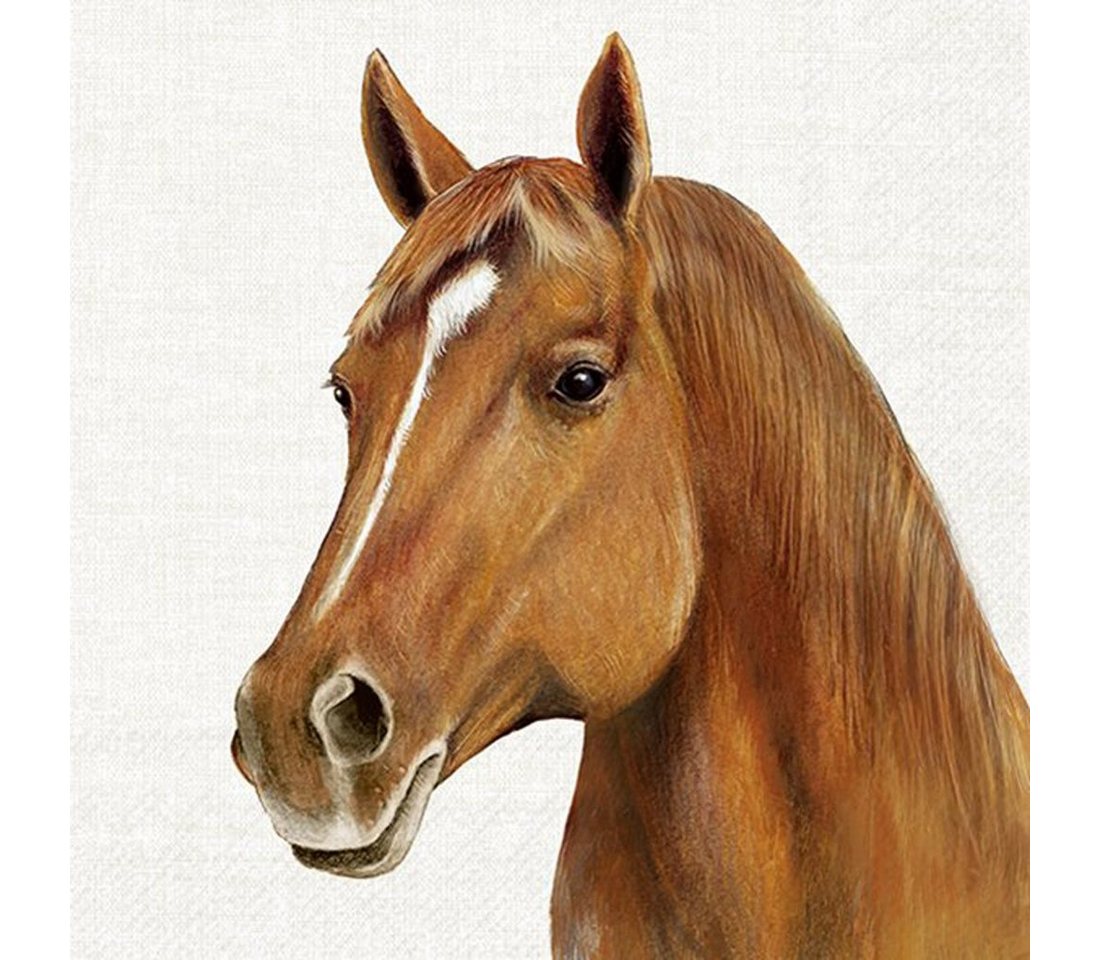 Ihr Ideal Home Range GmbH Papierserviette Lunch Servietten Farm Horse Pferd 33x33 cm 20 Stück von Ihr Ideal Home Range GmbH