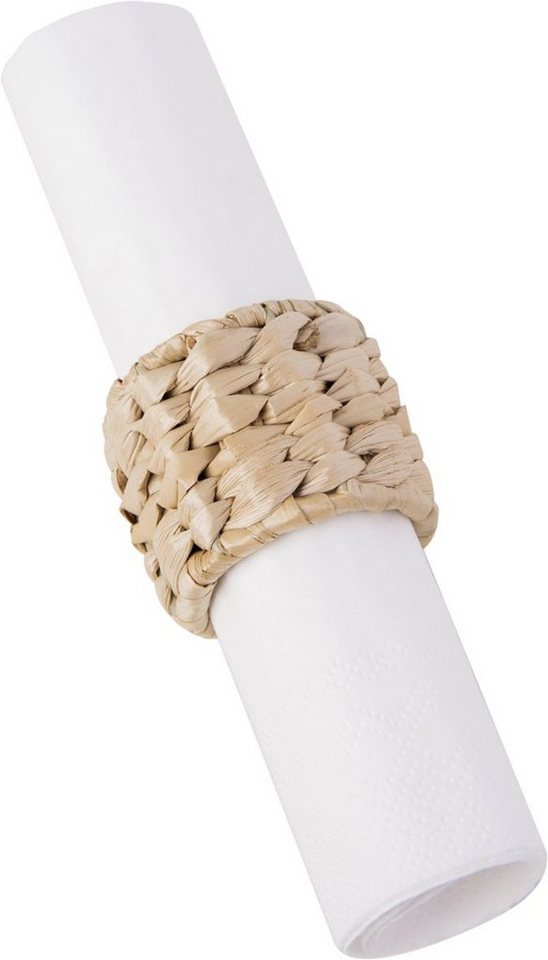 Ihr Ideal Home Range GmbH Serviettenring 2 x Serviettenring Napkin Ring Rattan D5cm natur von Ihr Ideal Home Range GmbH