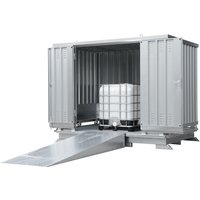LaCont Sicherheitslagerhaus SLH-NB 3 x 2, HxBxT 2570 x 3075 x 2075 mm, verzinkt, RAL 5015 himmelblau von LaCont
