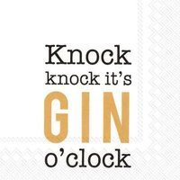 IHR Servietten 25x25 cm Knock, Knock, it's Gin o'clock von Ihr