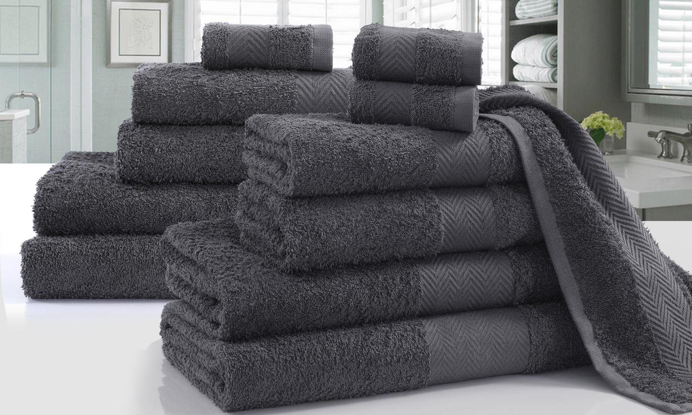 IhrHauz Handtuch Handtücher 6er Set aus 100% Ägyptischer Baumwolle 450 gsm, (12-St) von IhrHauz