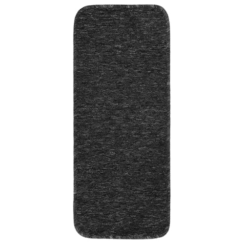 Iiaky Antirutsch Stufenmatten 15 STK. 60x25 cm Anthrazit Rechteckig Teppich Treppenstufen Selbstklebender Teppich von Iiaky