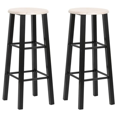 Iiaky Barhocker 2 STK. Schwarz MDF chter Barhocker Outdoor Barstuhl-Set Hocker 2er Set Iiaky Barhocker 2 STK. Schwarz MDF chter Barhocker Outdoor Barstuhl-Set Hocker 2er Set von Iiaky