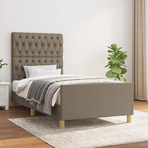Iiaky Bettgestell ohne Matratze Bett Bed Frame Bettrahmen Betten Bett Ohne Matratze Bettgestell Taupe 90x190 cm Stoff // 3125264 Iiaky Bettgestell ohne Matratze Bett Bed Frame Bettrahmen Betten Bett Ohne Matratze Bettgestell Taupe 90x190 cm Stoff // 3125264 von Iiaky