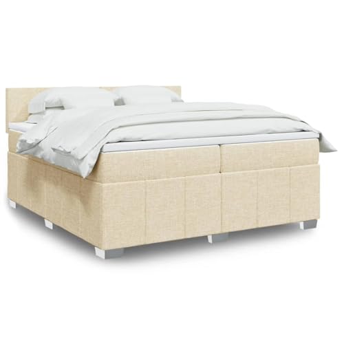 Iiaky Boxspringbett mit Matratze Betten Mit Matratze Schlafzimmer Bett Boxspringbett Mit Matratze Creme 200x200 cm Stoff // 3289473 Iiaky Boxspringbett mit Matratze Betten Mit Matratze Schlafzimmer Bett Boxspringbett Mit Matratze Creme 200x200 cm Stoff // 3289473 von Iiaky