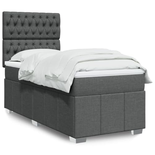 Iiaky Boxspringbett mit Matratze Betten Mit Matratze Schlafzimmer Bett Boxspringbett Mit Matratze Dunkelgrau 80x200 cm Stoff // 3291503 Iiaky Boxspringbett mit Matratze Betten Mit Matratze Schlafzimmer Bett Boxspringbett Mit Matratze Dunkelgrau 80x200 cm Stoff // 3291503 von Iiaky