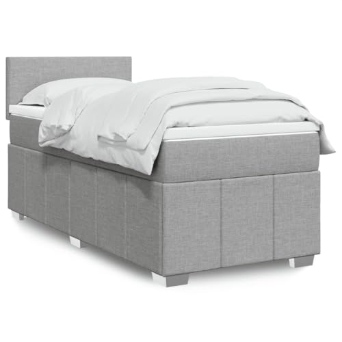 Iiaky Boxspringbett mit Matratze Betten Mit Matratze Schlafzimmer Bett Boxspringbett Mit Matratze Hellgrau 100x200 cm Stoff // 3289272 Iiaky Boxspringbett mit Matratze Betten Mit Matratze Schlafzimmer Bett Boxspringbett Mit Matratze Hellgrau 100x200 cm Stoff // 3289272 von Iiaky