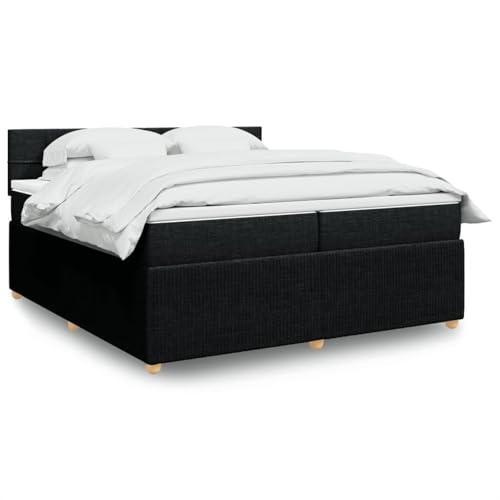 Iiaky Boxspringbett mit Matratze Betten Mit Matratze Schlafzimmer Bett Boxspringbett Mit Matratze Schwarz 200x200 cm Stoff // 3287565 Iiaky Boxspringbett mit Matratze Betten Mit Matratze Schlafzimmer Bett Boxspringbett Mit Matratze Schwarz 200x200 cm Stoff // 3287565 von Iiaky