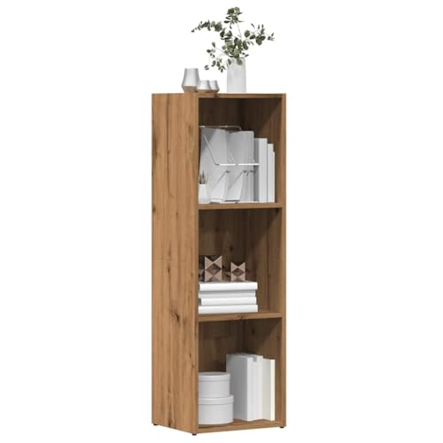 Iiaky Bücherregal Regal Wohnzimmer Bookshelf BüCherschrank Book Shelf Regale Artisan-Eiche 36x30x114 cm Holzwerkstoff von Iiaky