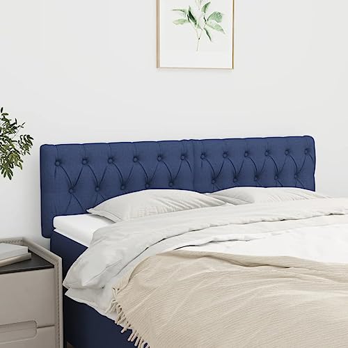 Iiaky Kopfteile 2 STK. Bett Kopfteil Kopfenden Bed Headboard BettrüCkwand Kopfteil BettBlau 72x7x78/88 cm Stoff von Iiaky