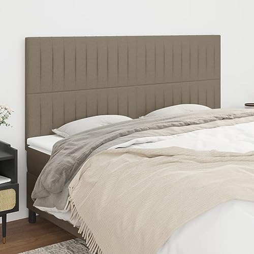 Iiaky Kopfteile 4 STK. Bett Kopfteil Bed Headboard Kopfteile FüR Betten BettkopfteilTaupe 90x5x78/88 cm Stoff Iiaky Kopfteile 4 STK. Bett Kopfteil Bed Headboard Kopfteile FüR Betten BettkopfteilTaupe 90x5x78/88 cm Stoff von Iiaky