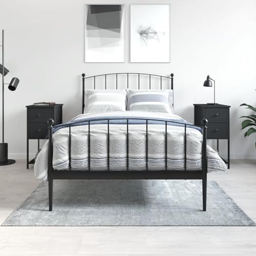 Iiaky Nachttische 2 STK. Schwarz 32x42x70 cm Holzwerkstoff Nachtschrank Nachttisch 2er Set Nachttischschrank Schlafzimmer Nachttisch Iiaky Nachttische 2 STK. Schwarz 32x42x70 cm Holzwerkstoff Nachtschrank Nachttisch 2er Set Nachttischschrank Schlafzimmer Nachttisch von Iiaky