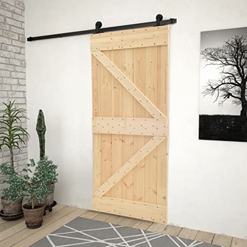 Iiaky Schiebetür Komplettset mit tür Schiebetür mit Beschlag Schiebetürsystem Holztür Holzschiebetür Tür Laufschiene-100 x 210 cm Type 3 Iiaky Schiebetür Komplettset mit tür Schiebetür mit Beschlag Schiebetürsystem Holztür Holzschiebetür Tür Laufschiene-100 x 210 cm Type 3 von Iiaky