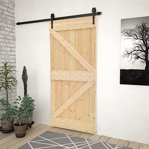 Iiaky Schiebetür Komplettset mit tür Schiebetür mit Beschlag Schiebetürsystem Holztür Holzschiebetür Tür Laufschiene-90 x 210 cm Type 6 Iiaky Schiebetür Komplettset mit tür Schiebetür mit Beschlag Schiebetürsystem Holztür Holzschiebetür Tür Laufschiene-90 x 210 cm Type 6 von Iiaky