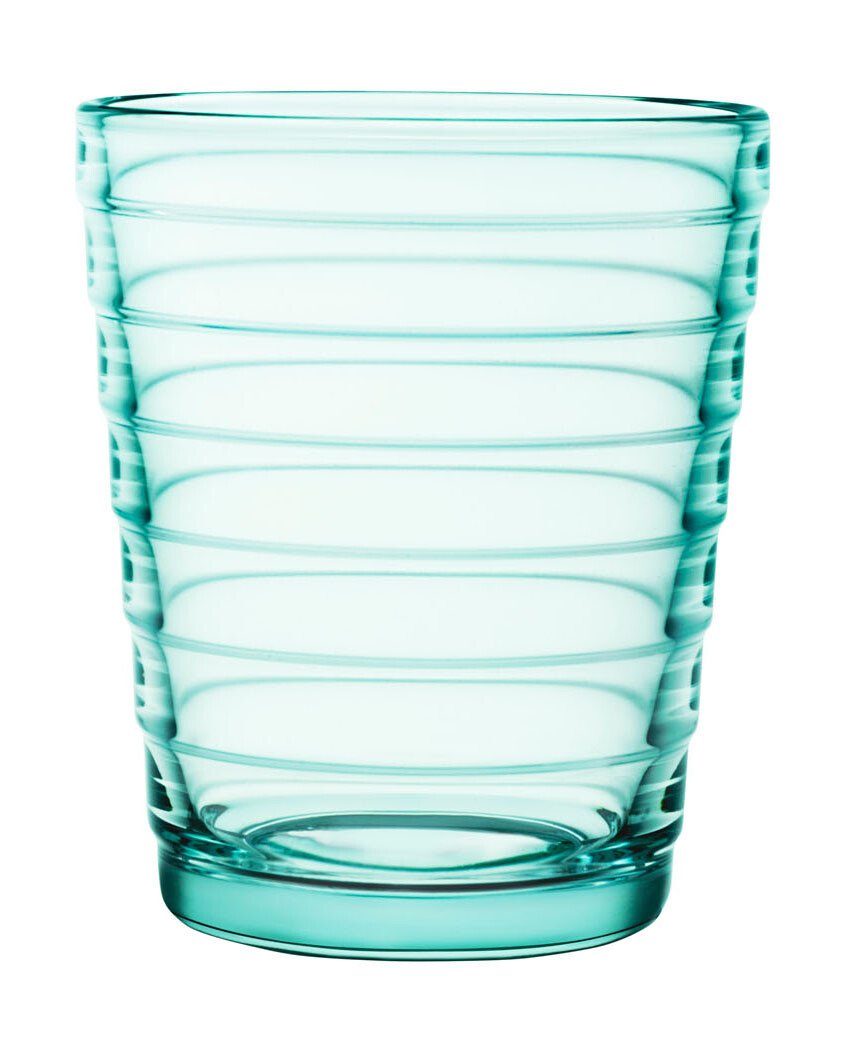 Iittala 2er Set Trinkglas 22cl Aino Aalto water green von Iittala