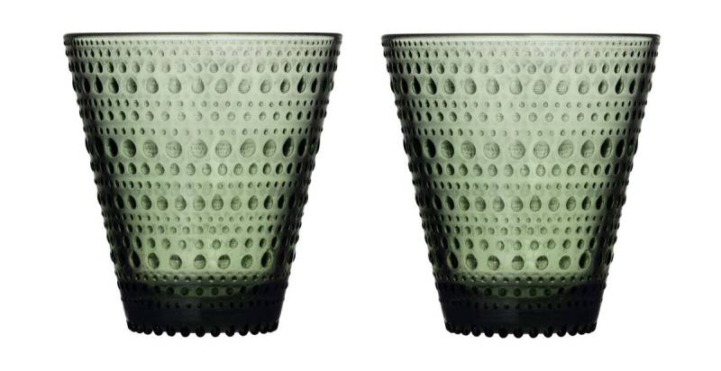 Glas 2er-Set Kastehelmi tannengrün von Iittala