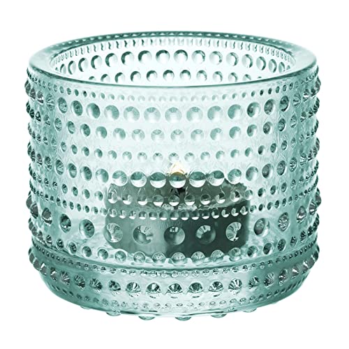 Iittala 005982 Kastehelmi windlicht, 64 mm, wassergrün von Iittala