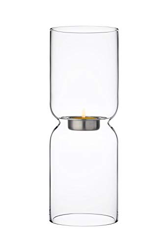 Iittala Teelichthalter, Glas, Transparent, H 25 cm, Ø 9 cm von Iittala