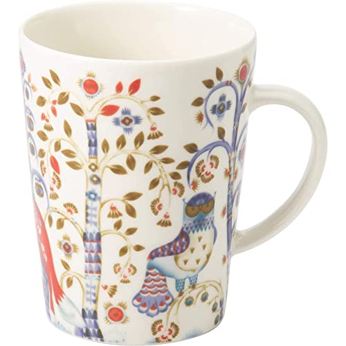 Iittala 1012450 Taika Becher mit Henkel 0,4 Liter Weiß, Porzellan von Iittala