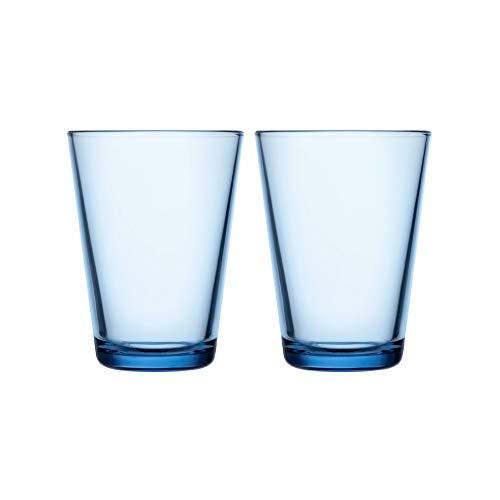 Iittala 1025688 Kartio 2-er Set Gläser 40cl, Aqua, Glas von Iittala
