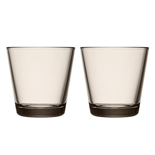 Iittala 1051119 Kartio 2-er Set Gläser, 21cl, Leinen, Glas von Iittala