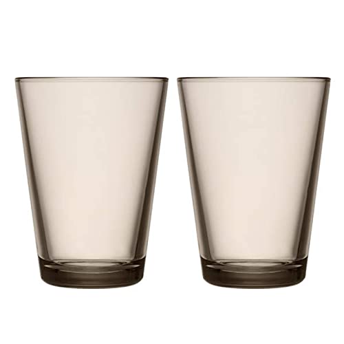 Iittala 1051120 Kartio 2-er Set Gläser 40cl, Leinen, Glas von Iittala