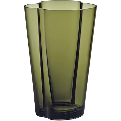 Iittala Vase Aalto 220 mm Grün aus Glas von Iittala