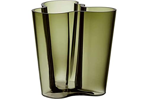 Iittala Vase Aalto 251 mm Grün aus Glas von Iittala