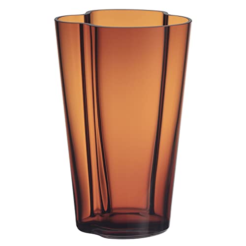 Iittala Aalto Vase Glas Kupferfarben, Maße: 14cm x 11,2cm x 22cm, 1062549 von Iittala