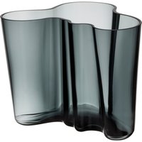 Iittala - Aalto Vase Savoy 160 mm, dunkelgrau von Iittala