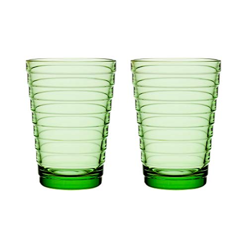 Iittala Aino Aalto Glas 33 cl Apfelgrün 2er-Set von Iittala