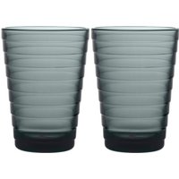 Iittala - Aino Aalto Longdrinkglas 33 cl, dunkelgrau (2er-Set) von Iittala