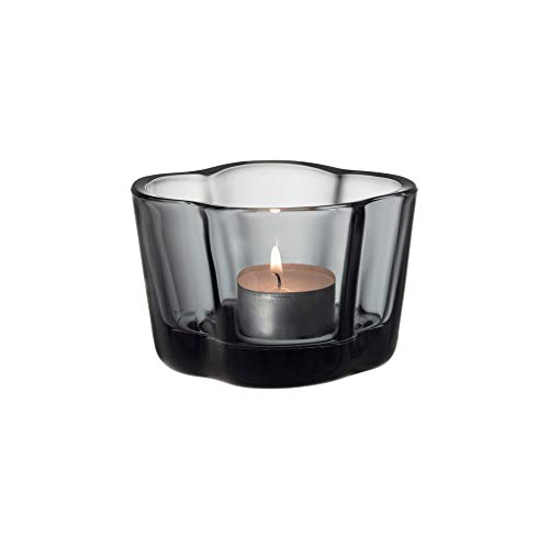 Iittala Alvar Aalto collection Windlicht, Glas, grau, 60mm von Iittala