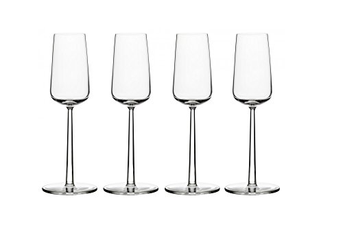 Iittala Essence 4 Champagnergläser, Glas, Transparent, 4 Stück (1er Pack), 4 von Iittala