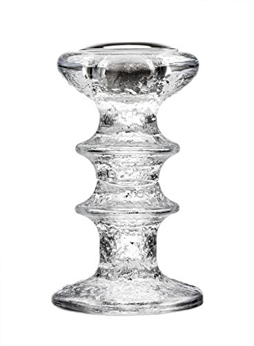 Iittala Festivo Kerzenständer, Glas, Silber Klar, 5 x 5 x 12 cm von Iittala