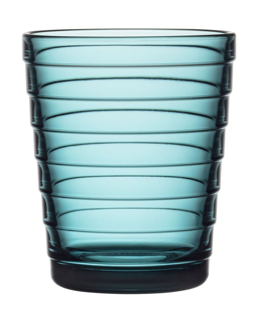 Iittala 2er Set Trinkglas 22cl Aino Aalto sea blue von Iittala