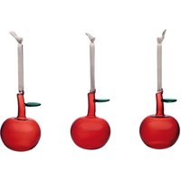 Iittala - Glasapfel (3er-Set), rot von Iittala