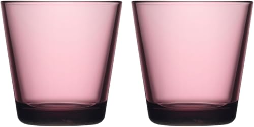 Iittala Kartio 2er Set Gläser, aus Glas, in der Farbe Pink, spülmaschinenfest, Maße (H x B x L): 8 cm, Volumen: 21 cl, 1070585 von Iittala