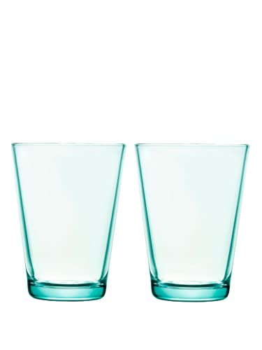 Iittala - Kartio - Glas/Longdrinkglas - 2er Set - wassergrün/grün - 400 ml von Iittala