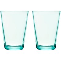 Iittala - Kartio 2er Set Glas, 0,4l - wassergrün von Iittala