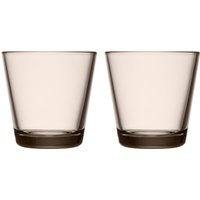 Iittala - Kartio Trinkglas 21 cl, leinen (2er-Set) von Iittala