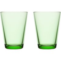 Iittala - Kartio Trinkglas 40 cl, apfelgrün (2er-Set) von Iittala